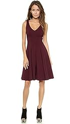 Plunging Neck Elastane/Jersey/Polyamide/Polyester/Spandex  Dress