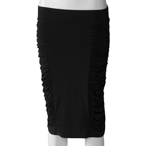Buy Adi D Shrrd Accent Pencil Skirt Black