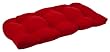 Outdoor Patio Furniture Wicker Loveseat Cushion - Venetian Red