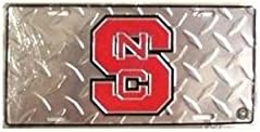 North Carolina State Diamond Cut NCAA License Plate - 6x12
