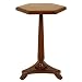 Wood Hexagonal Accent Table - Mahagony
