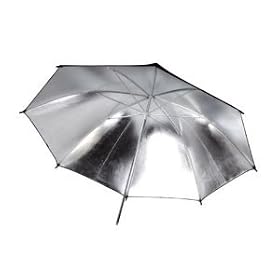 NEEWER® 33 Diameter Reflective Black/Silver Photography Umbrella