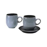 Denby Jet Large Curve Mugs, Set of 4