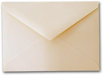 Bulk Discount A-2 Baronial Flap Envelopes - Natural - 250 Pack - Great for DIY Mailings, Printing, Invitations, Notecards, RSVP, Etc.
