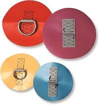 PVC D-Ring Patch - 4.5 inch - Aqua