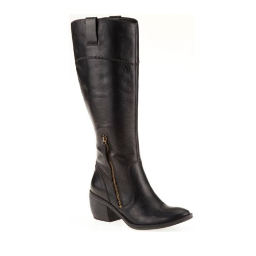 Naturalizer Women's Ora Wide Shaft Boot,Black Leather,7 M US