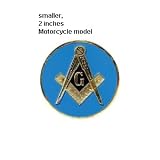 Thumbnail image for Blue Lodge 2″ ALL Metal Masonic Motorcycle / Auto Car Emblem…
