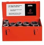 1 Drive Heavy Duty Wheel 10 Piece S.A.E. and Metric Impact Socket Set