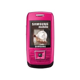 Samsung E250 Pink Mobile Phone on Orange PAYG