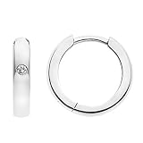 14k White Gold Diamond Hinged Earrings (G-I/SI1, 0.04 ct tw)