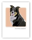 Paper Russells PAGNC628 Grrreen Single Note Card - Aussy