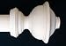Unfinished Chaucer Finial for a 2" dowel rod - 1/pack [CAPITOL CITY LUMBER]