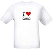 I LOVE OHIO - State-series - White T-shirt