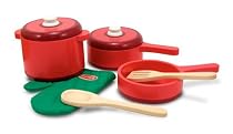 Melissa & Doug Deluxe Wooden Kitchen Accessory Set