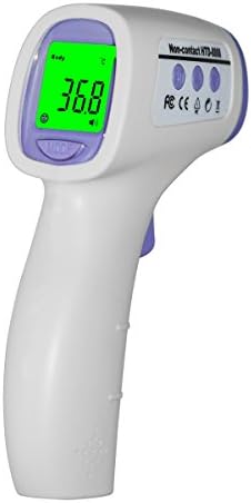 Digital Infrared Non-contact Body Thermometer Forehead/ear/food Thermometer with Three-color Alarm (For Body Mode)/50 Groups Reading Memory