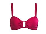 Body I.D. Fuchsia Bandeau Swim Top w/ Square Detail