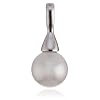 Argento Classico-Anh�nger Sterling Silber S�dsee-Muschelkernperle wei�