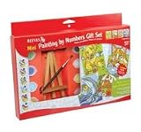 Mini Kids Art Painting by Number Set with Paint & Easel