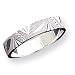 Sterling Silver 4mm Diamond-cut Band Ring - Size 6