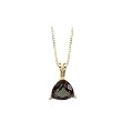 14K Yellow Gold 1 1/4 ct. Trillion Cut Mystic Topaz Pendant with Chain