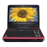 Gpx PD808R 8 Inch Portable DVD Player, Red
