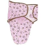 Produkt-Bild: SwaddleMe Baby Pucksack, Baumwolle, Pink-Braun mit &Auml;ffchen - Gr. SMALL