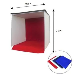 CowboyStuido 20-Inch Photography Easy-carry Square Tent Studio Light Box/Tent