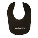 Babygags Mmm Boobies Bib in Black by