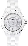 Chanel J12 White Ceramic Diamonds Quartz Ladies Watch H2422