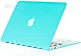 Kuzy - AIR 13-inch Tiffany Hot BLUE Rubberized Hard Case Satin for NEW Apple MacBook Air 13.3' (A1369/Late 2010) Aluminum Unibody SeeThru Cover