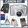Canon Powershot SX100 IS Silver Camera Kit, with 2 GB SD Memory Card, Camera Bag, Table Top Tripod, EZ Digital Photography Guide, 4 AA Nickel Metal Hydride (NiMH) 2900 mAH Rechargeable Batteries with 4-Hour AA & AAA Quick Charger, 110/220 volt.