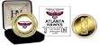 ATLANTA HAWKS 24KT Gold and Color Team Logo Coin