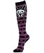 Loungefly Skelanimals Jack The Rabbit Purple & Black Stripes Knee High Socks