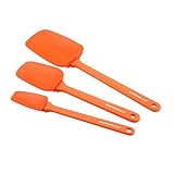 Rachael Ray Nylon Tools 3-Piece Spoonula Set, Orange