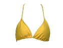 Juicy Couture Yellow Triangle Swimsuit-top w/Beads L