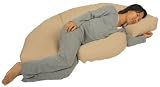 Leachco Body Bumper Contoured Body Pillow System, Khaki