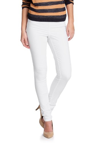 edc by ESPRIT Damen Hose Normaler Bund, N4B113, Gr. 38 (Short - 30 Inch L&auml;nge), Wei&szlig; (whit Preisvergleich