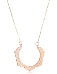 Katie Diamond "Lotus" Rose Gold Necklace