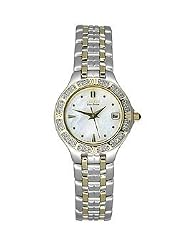 Citizen Women's Lucca Eco-Drive Two-Tone Diamond Watch #EW0694-56D