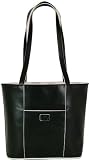 Baekgaard Black and White Vivid Vibrant chic Genuine leather tote