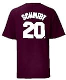 Mike Schmidt Philadelphia Phillies Maroon MLB Throwback 2 Sided Short Sleeve Tee Shirt By Majestic