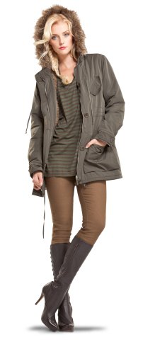 FAUX FUR COLLAR PARKA
