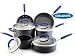 Rachael Ray Hard Anodized Nonstick Blue Cookware Set 10-pc.