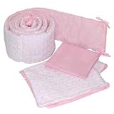 Tadpoles Classics Gingham Pink - 3 Piece Cradle Set
