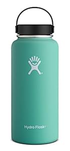 Hydro Flask 40 oz Vacuum Insulated Stainless Steel Water Bottle, Wide Mouth w/Flex Cap, Mint