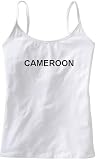 CAMEROON - Country Series - White Women's / Girls Camisole (Girlie / Babydoll)