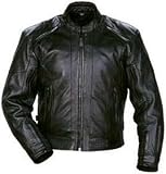 TOURMASTER/CORTECH TM BANTAM LEATHER MOTORCYCLE JACKET BLACK SIZE:MED