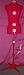 Singer DF151 Adjustable Dress Form, Red, Medium