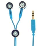 Evil Eye Ear Bud Dark Blue Colored Enamel Bright and Cheerful