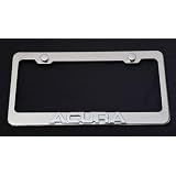 Acura 3d Logo on Stainless Steel License Plate Frame 